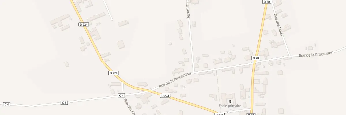 Plan du 3 Rue du Gal de Gaulle à Villebougis