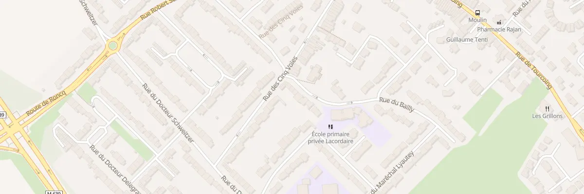 Plan du 98 Rue du Bailly à Neuville-en-Ferrain