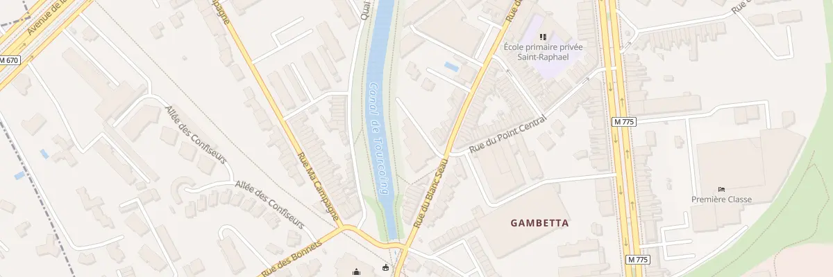 Plan du 88B Rue du Blanc Seau à Tourcoing