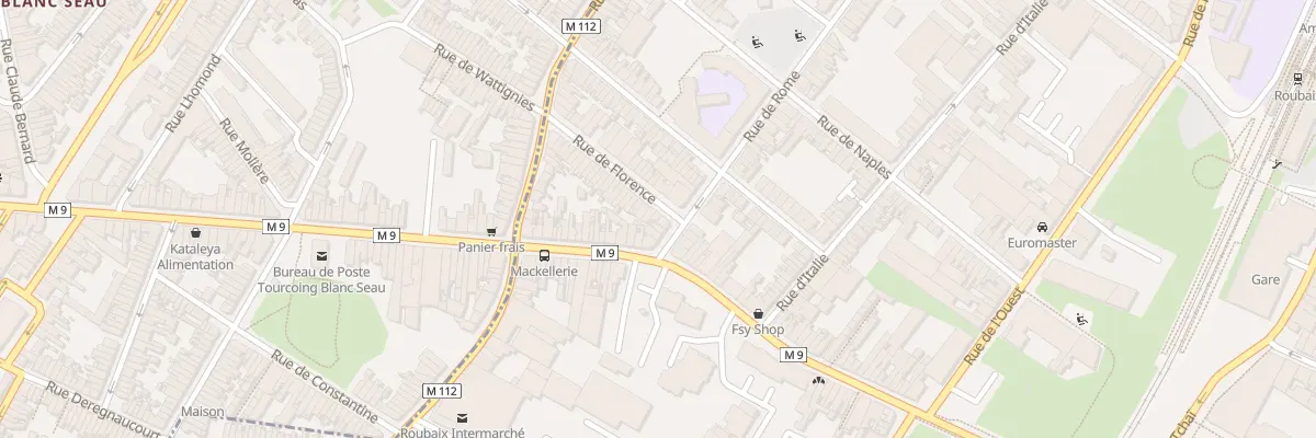 Plan du 1B Rue de Florence à Roubaix