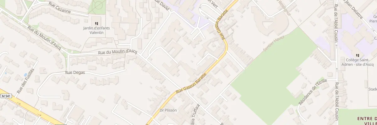 Plan du 27 Rue Gaston Baratte à Villeneuve-d’Ascq