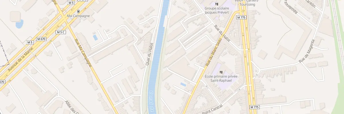 Plan du 2F Rue du Blanc Seau à Tourcoing