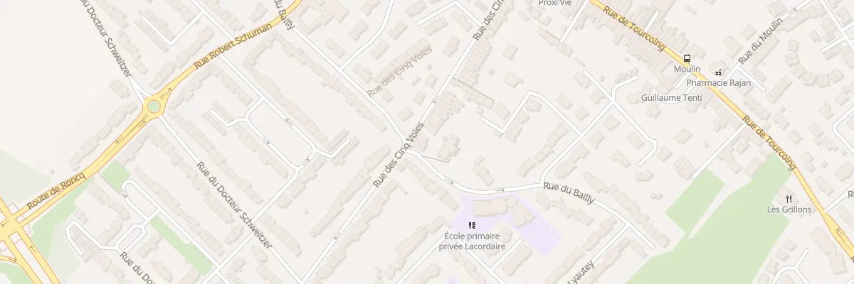 Plan du 69 Rue des Cinq Voies à Neuville-en-Ferrain