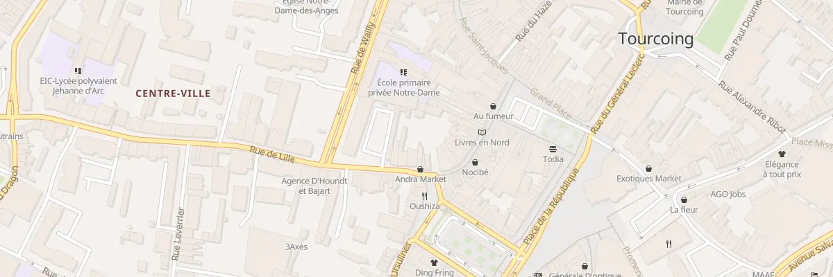 Plan du 44 Rue de Lille à Tourcoing