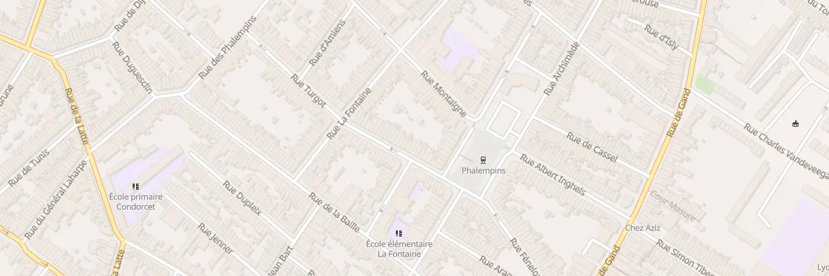 Plan du 16 Rue Turgot à Tourcoing