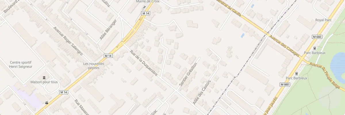 Plan du 23A Rue de la Duquenière à Croix