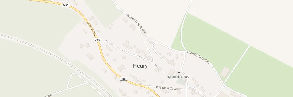Plan du 8 Rue de la Carpière à Fleury