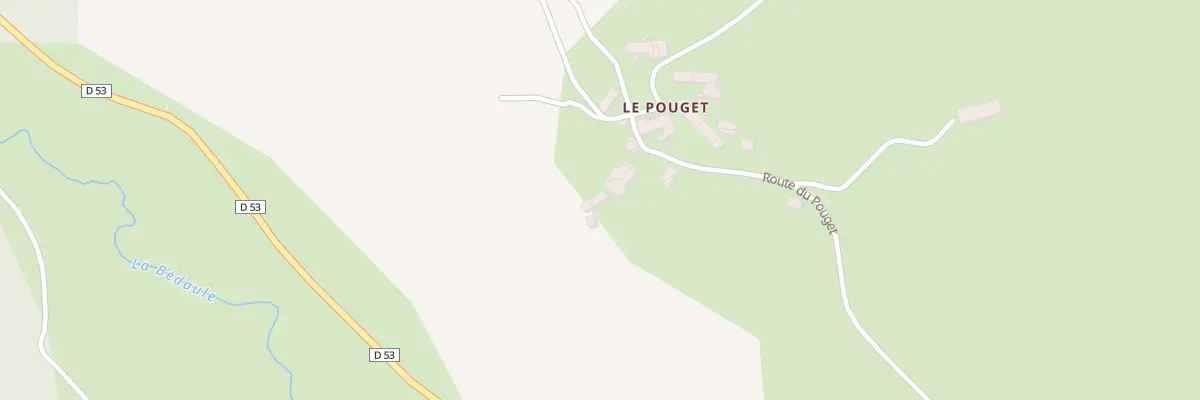 Plan du 5017 Le Pouget à La Fage-Montivernoux