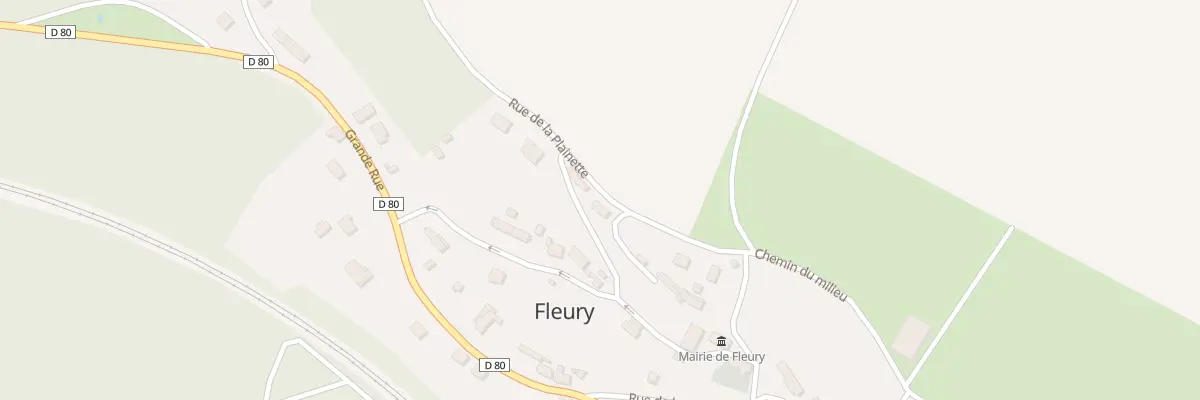 Plan du 5 Rue de la Plaine à Fleury