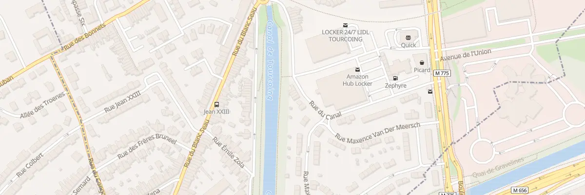 Plan du 6 Rue du Canal à Tourcoing