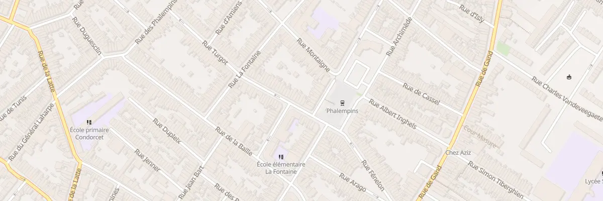 Plan du 6 Rue Turgot à Tourcoing