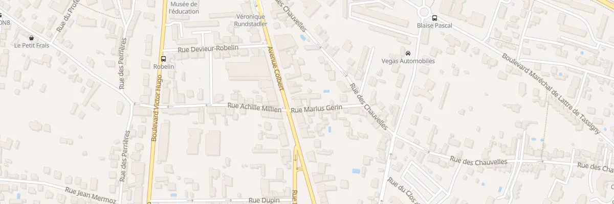 Plan du 6 Rue Marius Gérin à Nevers
