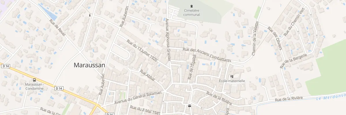 Plan du 76 Av Alphonse Granier à Maraussan