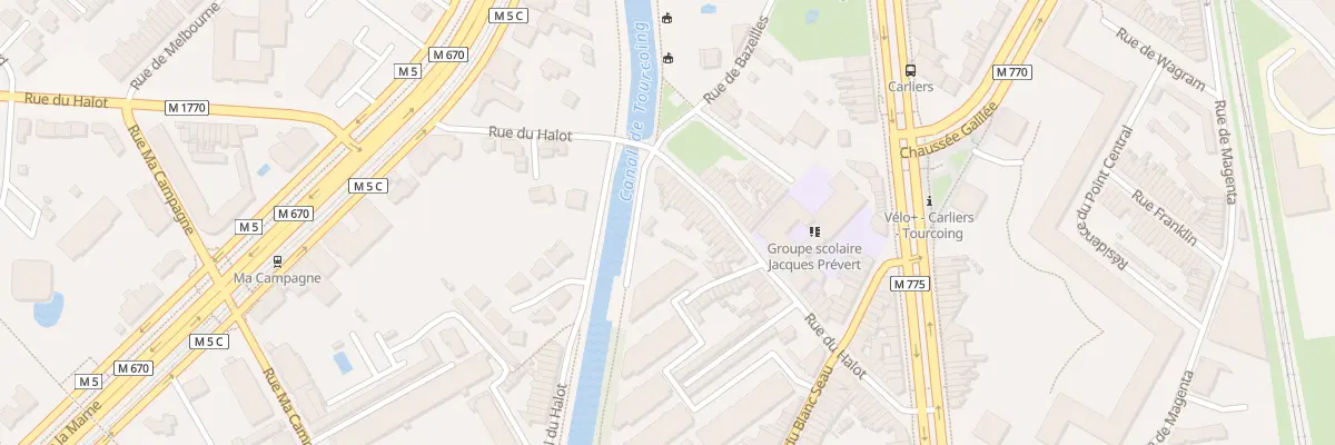 Plan du 73 Rue du Halot à Tourcoing