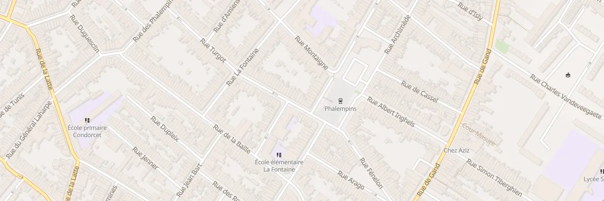 Plan du 4 Rue Turgot à Tourcoing