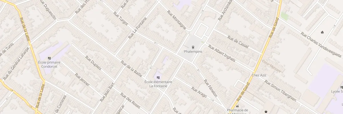Plan du 1 Rue Turgot à Tourcoing