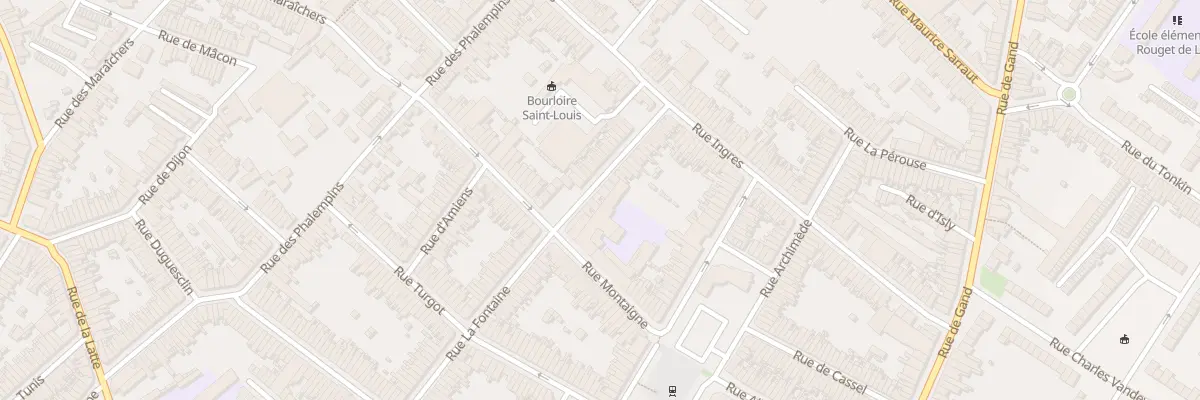 Plan du 68 Rue la Fontaine à Tourcoing