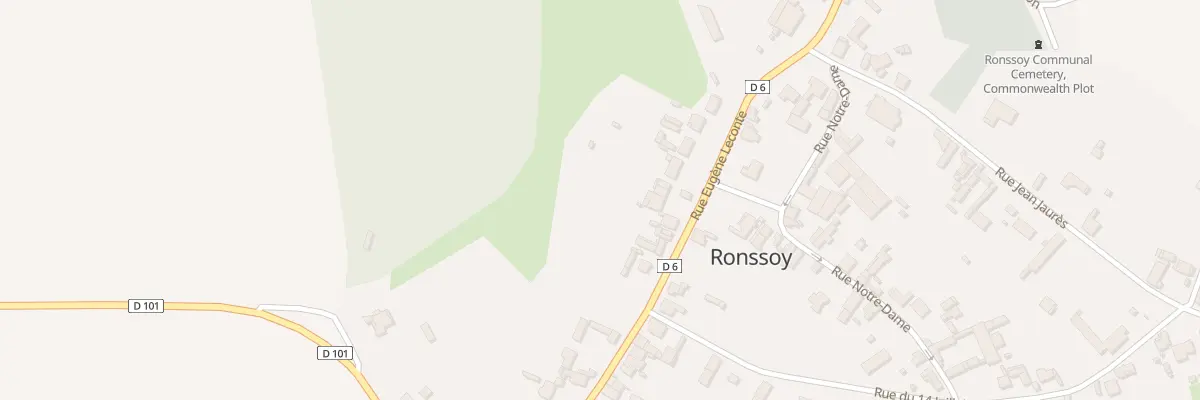 Plan du 16 Rue Eugéne Leconte à Ronssoy