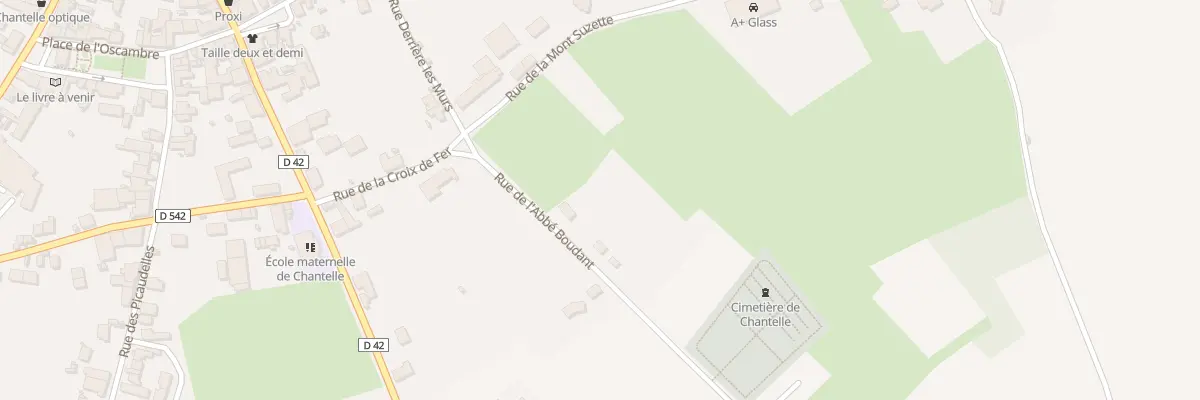 Plan du 3 Rue de l’Abbé Boudant à Chantelle
