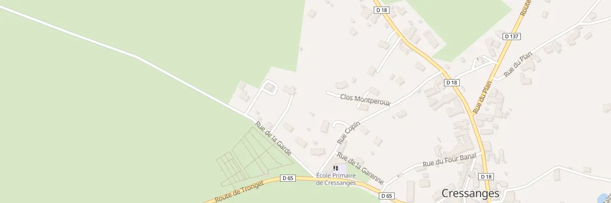 Plan du 9 Clos Montperoux à Cressanges