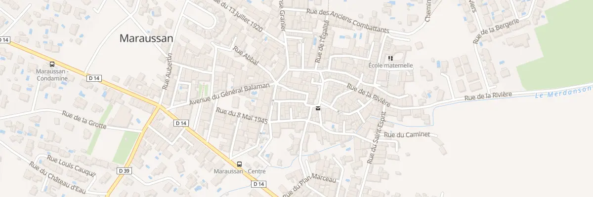 Plan du 34 Rue de la Mairie à Maraussan