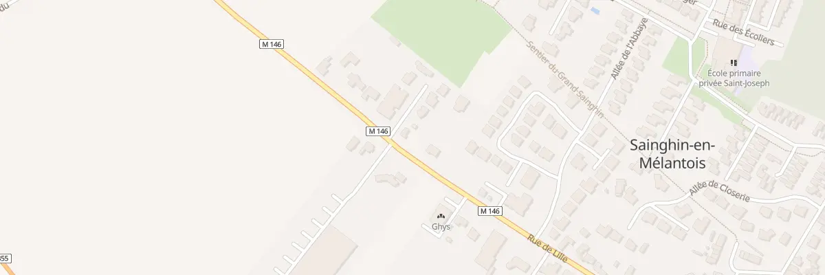 Plan du 2266 Rue de Lille à Sainghin-en-Mélantois