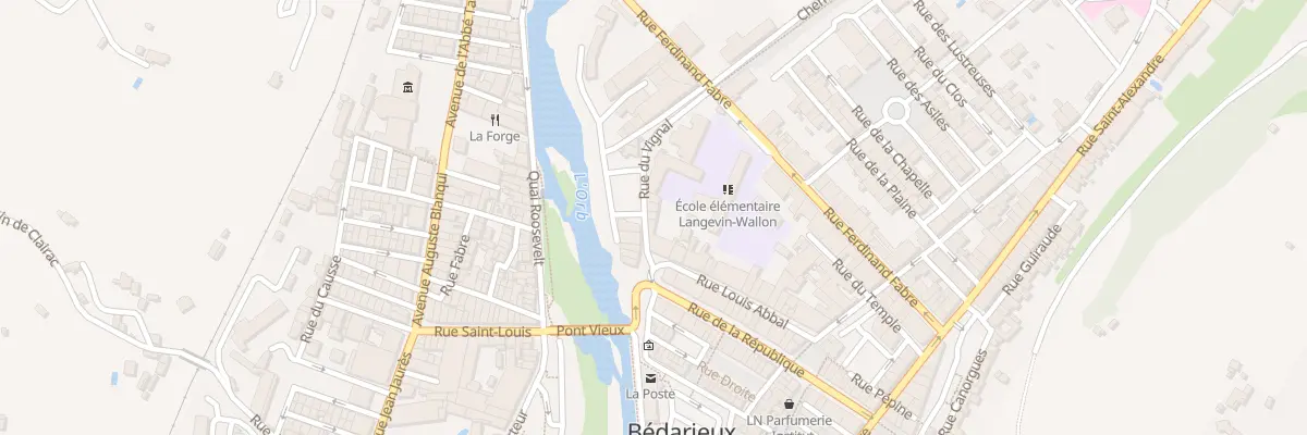 Plan du 6 Rue du Vignal à Bédarieux