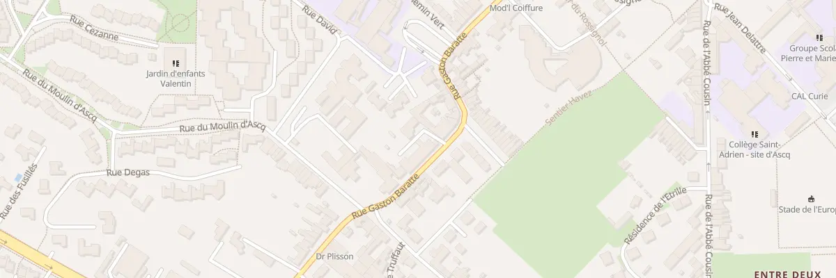 Plan du 31 Rue Gaston Baratte à Villeneuve-d’Ascq