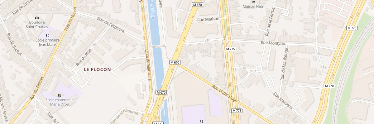 Plan du 5 Rue Victor Hugo à Tourcoing