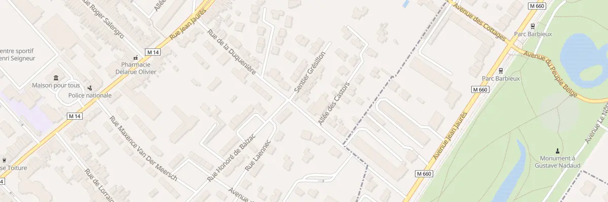Plan du 45 Rue de la Duquenière à Croix