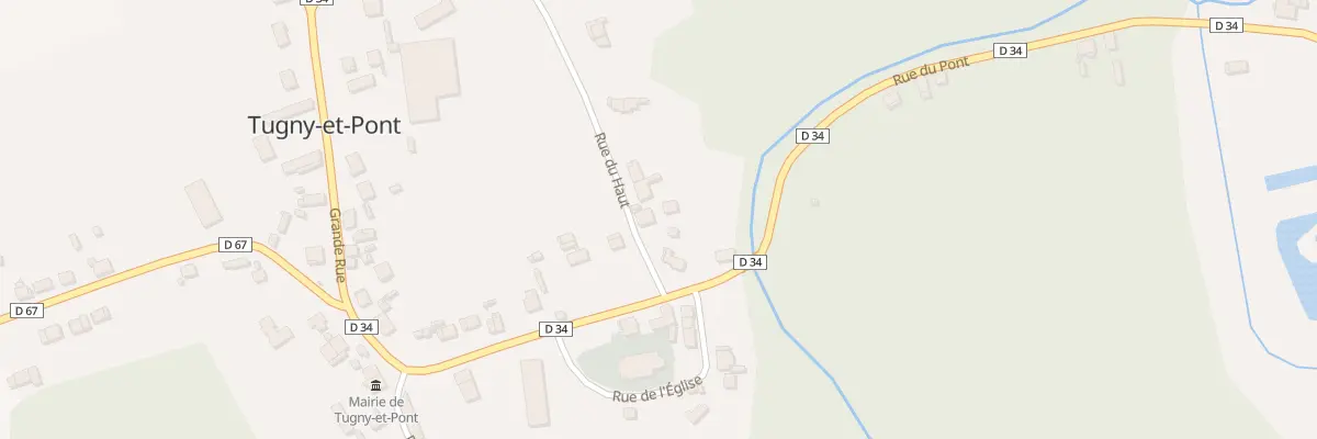 Plan du 2 Rue du Haut à Tugny-et-Pont