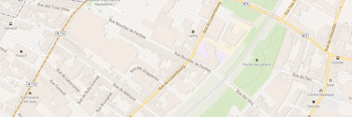 Plan du 29 Rue Boucher de Perthes à Roubaix
