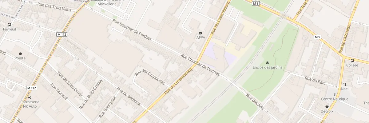 Plan du 27 Rue Boucher de Perthes à Roubaix