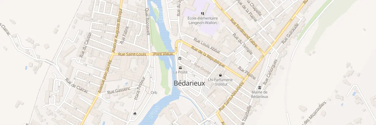 Plan du 9 Rue Droite à Bédarieux