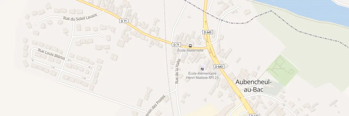 Plan du 5 Rue de la Halte à Aubencheul-au-Bac
