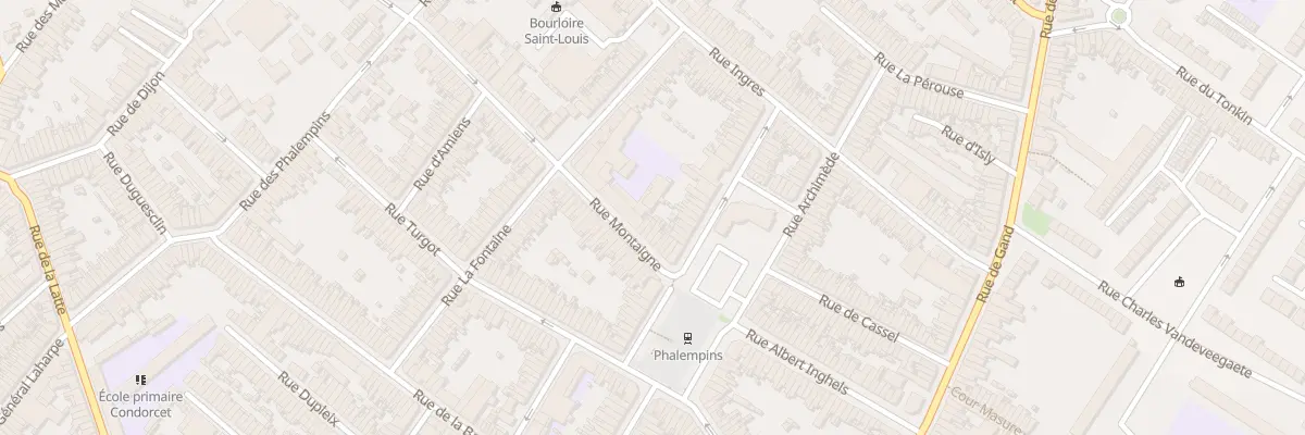 Plan du 14 Rue Montaigne à Tourcoing