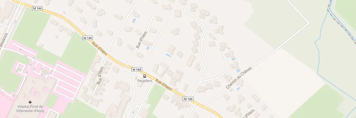 Plan du 50 Rue d’Hem à Villeneuve-d’Ascq