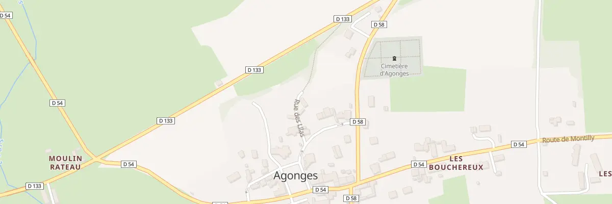 Plan du 1 Rue des Lilas à Agonges