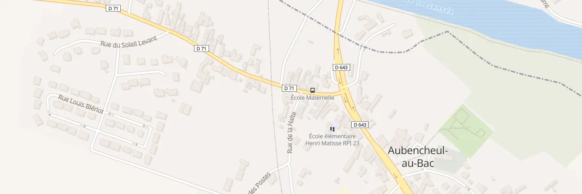 Plan du 1 Rue de la Halte à Aubencheul-au-Bac