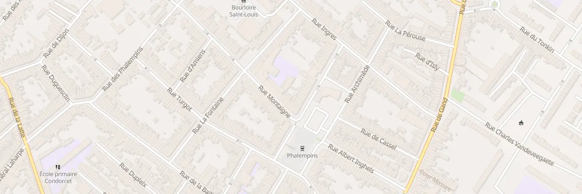 Plan du 10 Rue Montaigne à Tourcoing