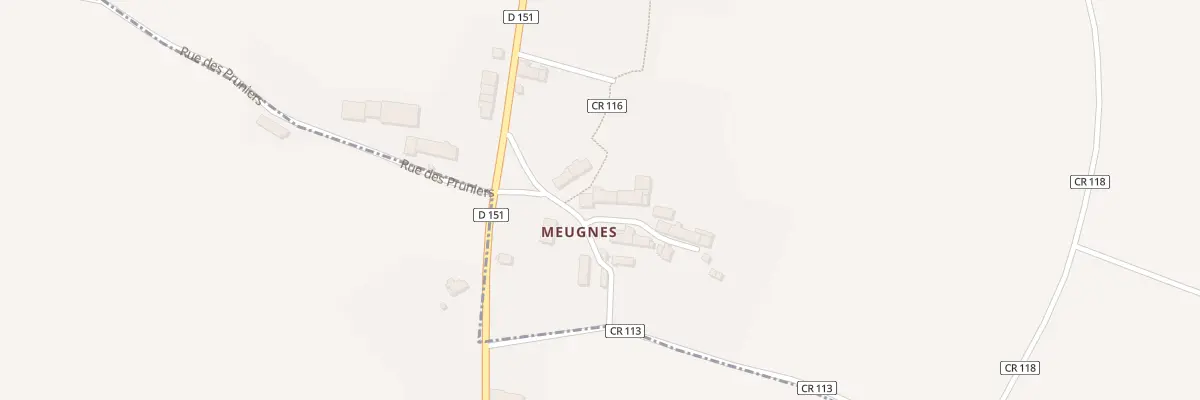Plan du 1 Imp des Champcordes à Treigny-Perreuse-Sainte-Colombe