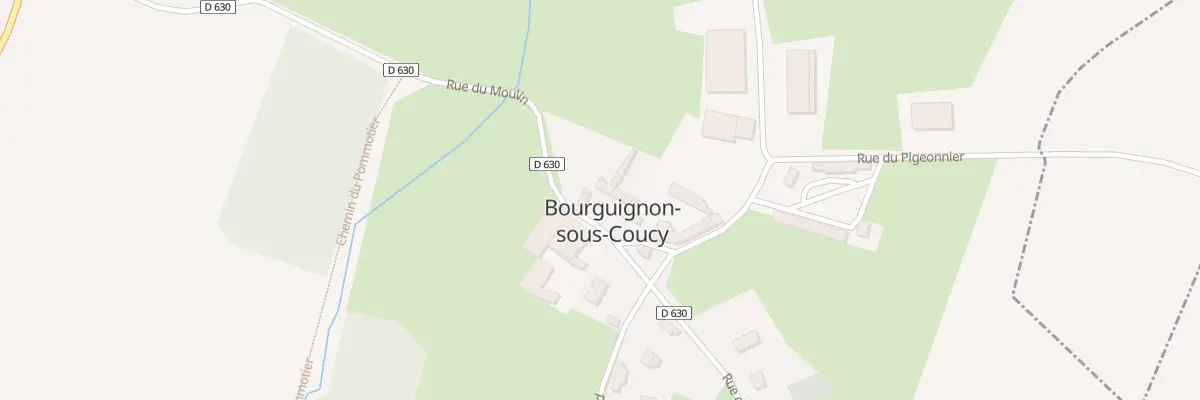 Plan du 8 Rue du Moulin à Bourguignon-sous-Coucy