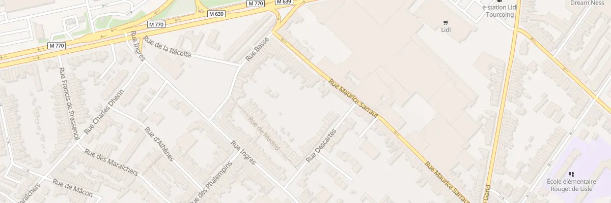 Plan du 97 Rue Maurice Sarraut à Tourcoing