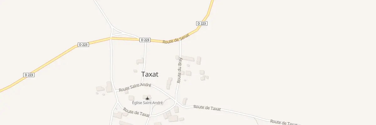 Plan du 3 Rte du Bray à Taxat-Senat