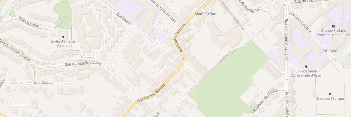 Plan du 35 Rue Gaston Baratte à Villeneuve-d’Ascq