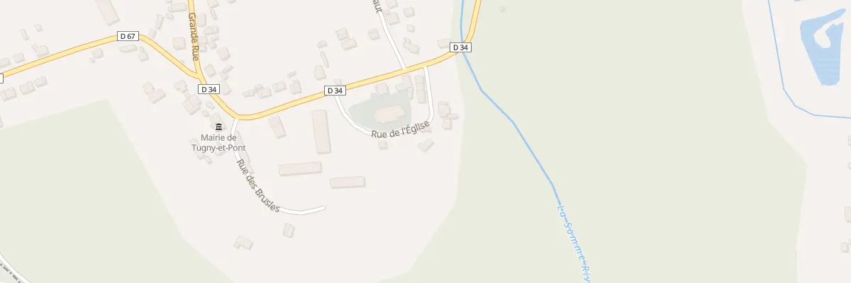 Plan du 6 Rue de l’Eglise à Tugny-et-Pont