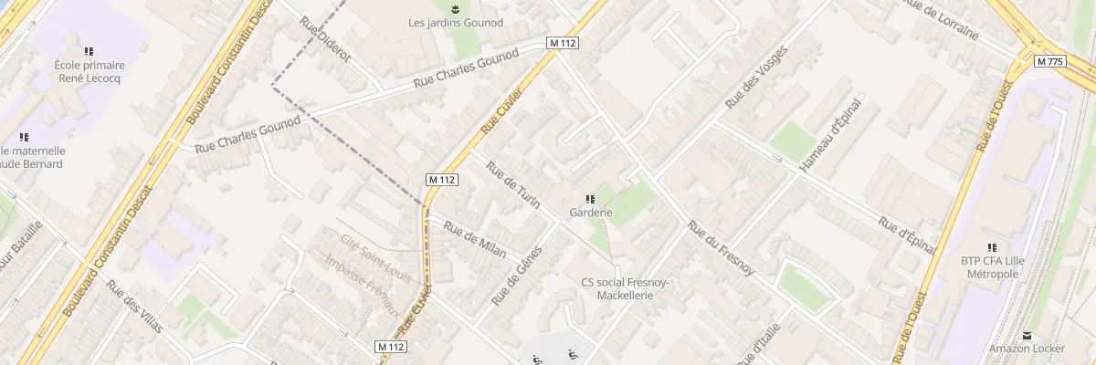 Plan du 14 Rue de Turin à Roubaix