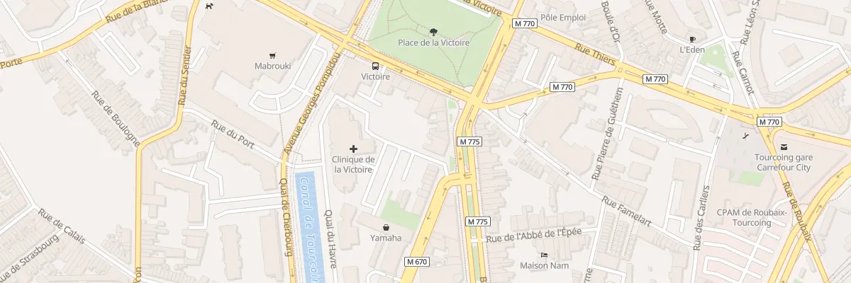 Plan du 2 Rue Charles Wattine à Tourcoing