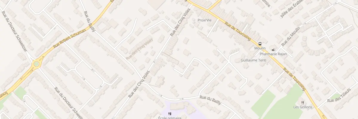Plan du 55 Rue des Cinq Voies à Neuville-en-Ferrain