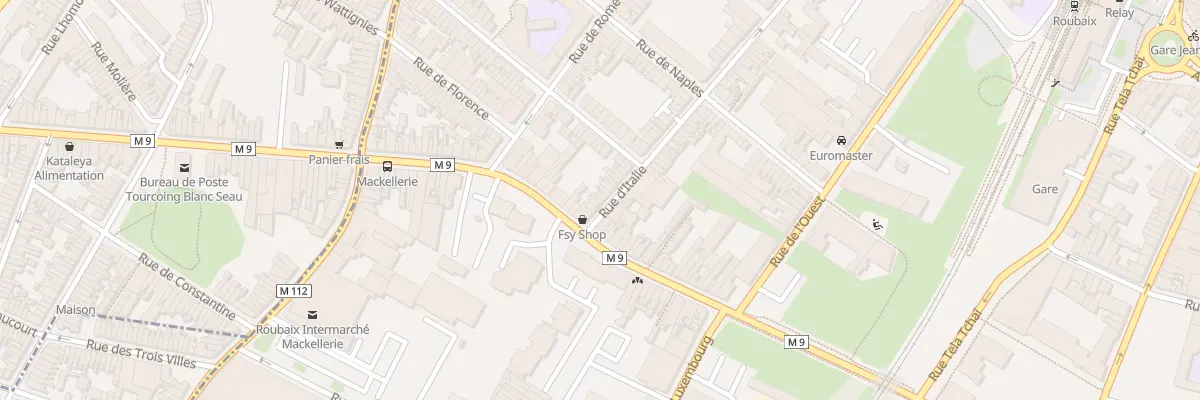 Plan du 5 Rue d’Italie à Roubaix
